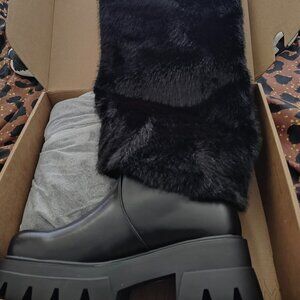 Women's Faux Fur Platform boots